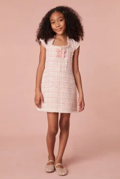 LoveShackFancy Girls Rafina Tweed Dress