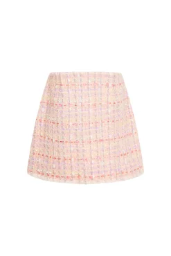 LoveShackFancy Girls Roelle Tweed Skirt