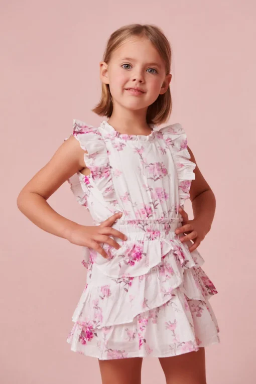 LoveShackFancy Girls Ruffle Decker Dress