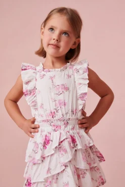 LoveShackFancy Girls Ruffle Decker Dress