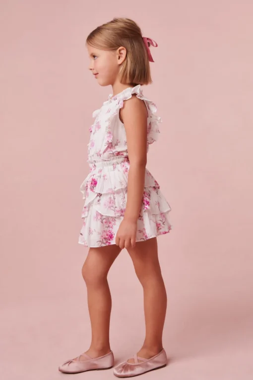 LoveShackFancy Girls Ruffle Decker Dress
