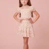 LoveShackFancy Girls Smocked Fabielle Floral Top