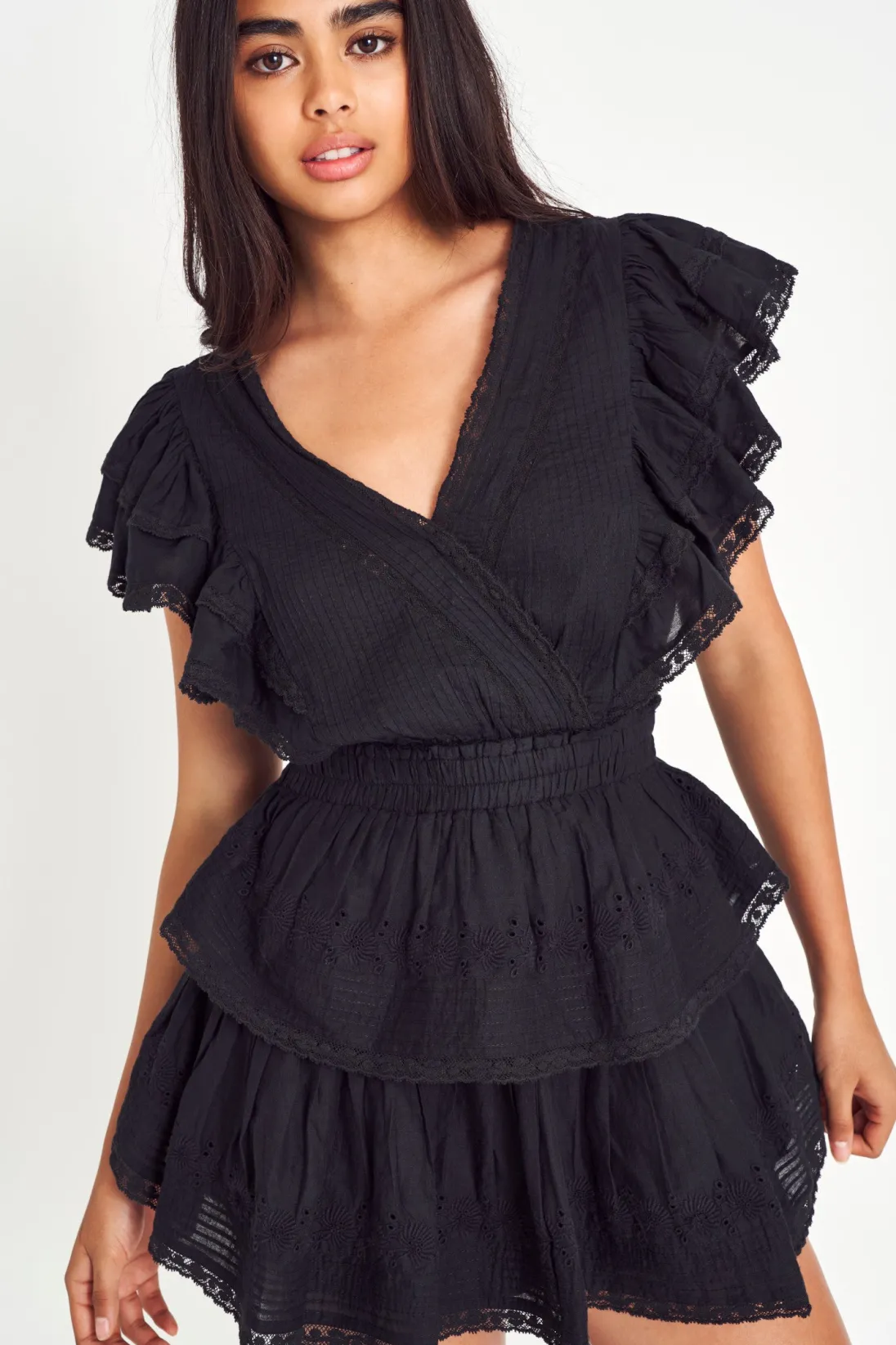 LoveShackFancy Gwen Heritage Mini Dress