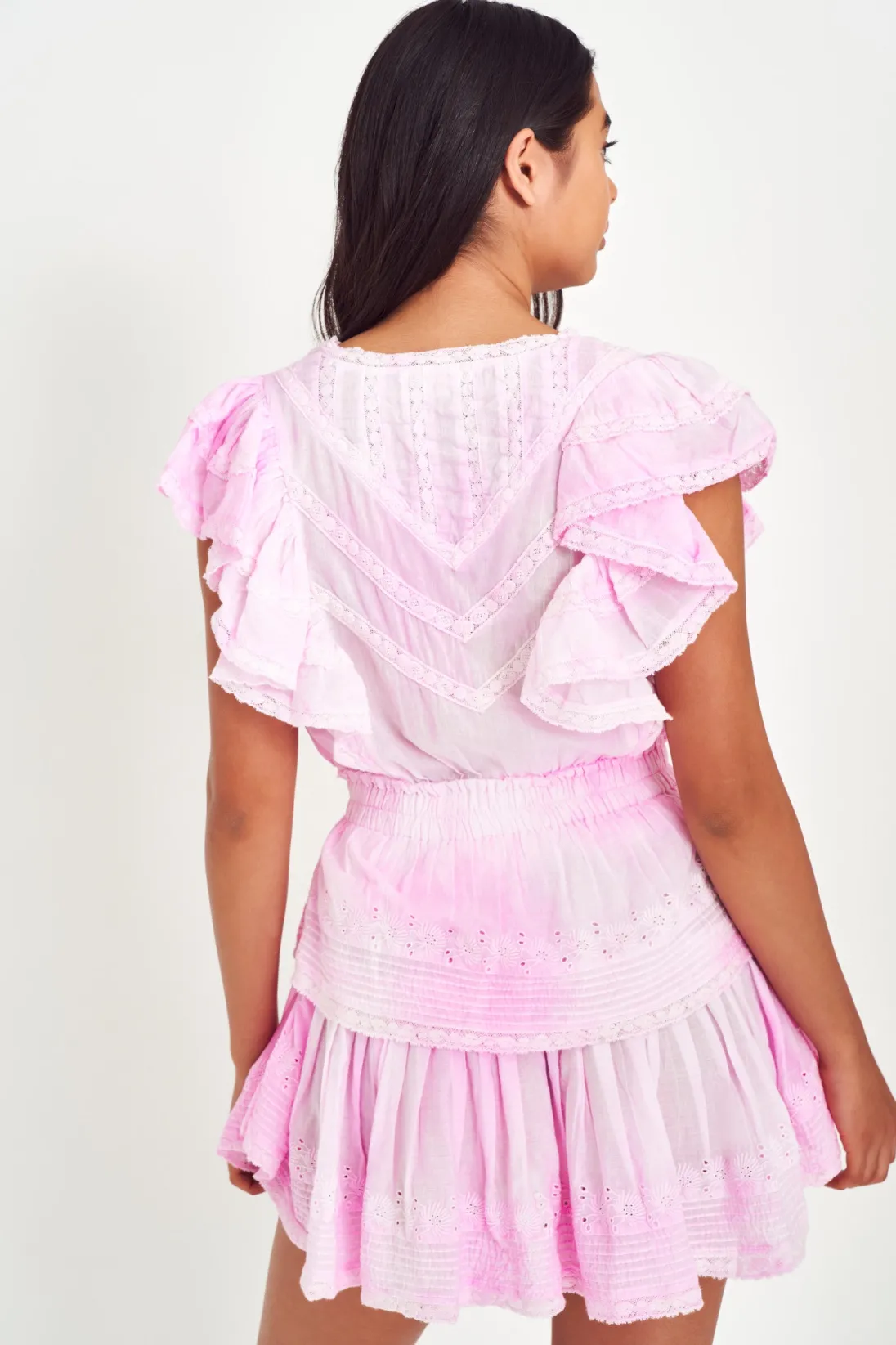 LoveShackFancy Gwen Heritage Mini Dress