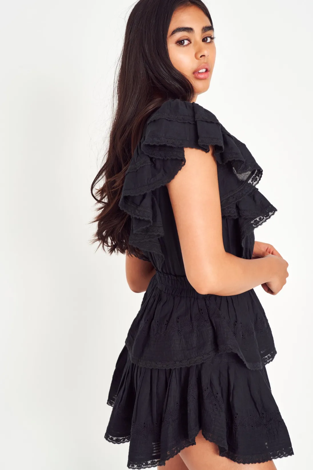 LoveShackFancy Gwen Heritage Mini Dress