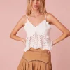 Women LoveShackFancy Hamilton Suede Mini Skirt