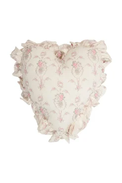 LoveShackFancy Heart Shape Ruffle Pillow