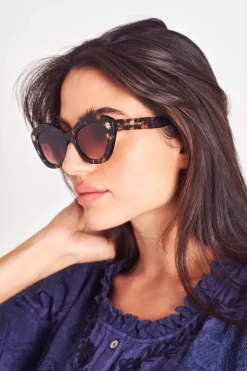 LoveShackFancy Hessel Cat Eye Sunglasses