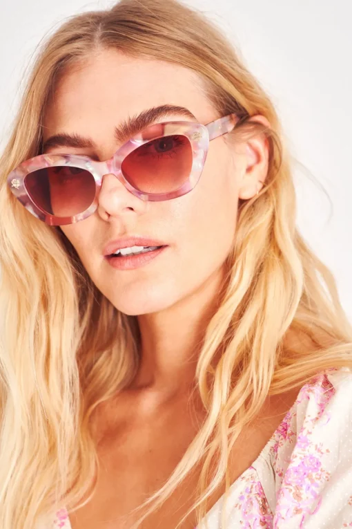 LoveShackFancy Hessel Cat Eye Sunglasses