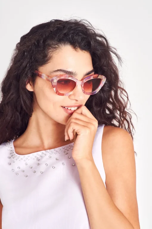 LoveShackFancy Hessel Cat Eye Sunglasses