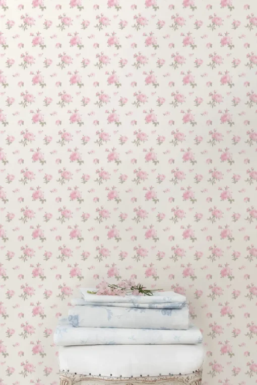 LoveShackFancy Ikat Rose Wallpaper