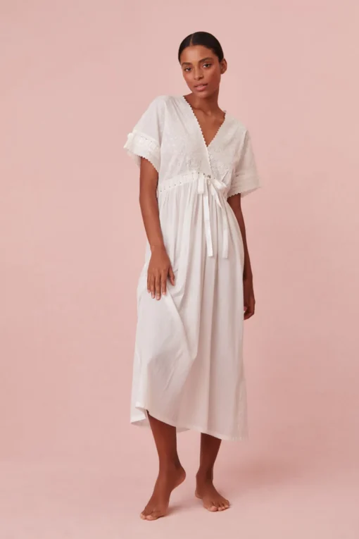 Women LoveShackFancy Iona Cotton Nightgown