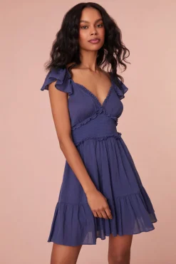 Women LoveShackFancy Ivella Smocked Adjustable Mini Dress