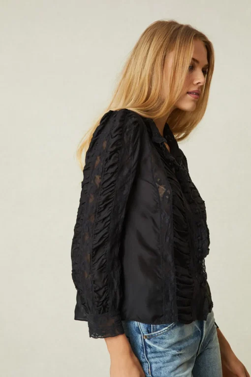 Women LoveShackFancy Jacque Silk Top