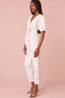 Women LoveShackFancy Jeni V-neck Jumpsuit