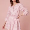 Women LoveShackFancy Jones Victorian Lace Mini Dress