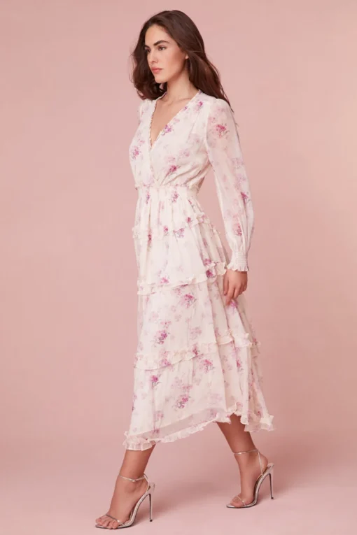 Women LoveShackFancy Kailo Midi Dress