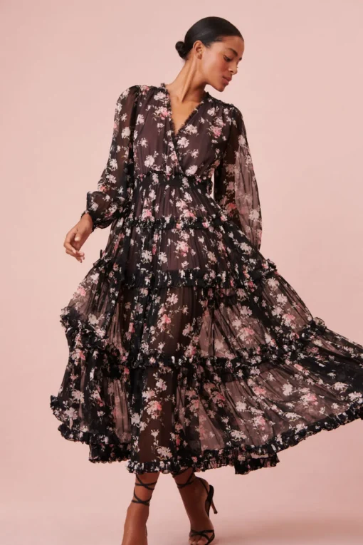 Women LoveShackFancy Kailo Midi Dress