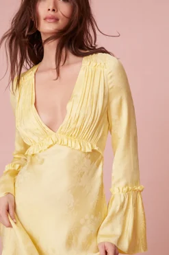 Women LoveShackFancy Kalona Silk Jacquard Maxi Dress