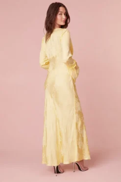 Women LoveShackFancy Kalona Silk Jacquard Maxi Dress