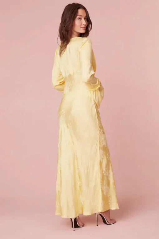 Women LoveShackFancy Kalona Silk Jacquard Maxi Dress