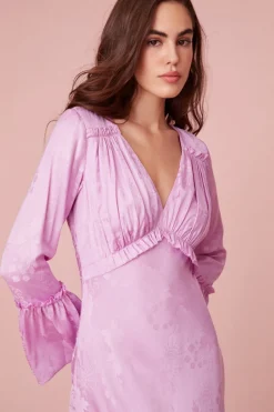 Women LoveShackFancy Kalona Silk Jacquard Maxi Dress