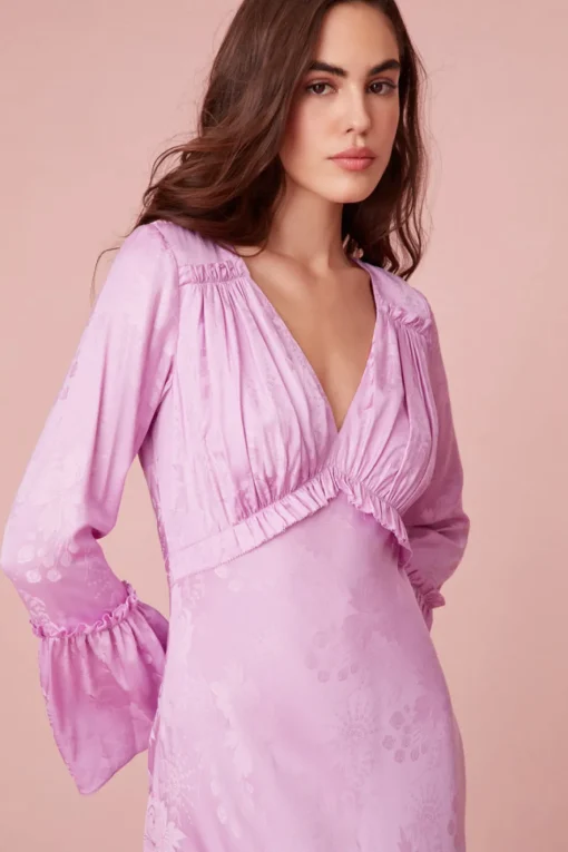 Women LoveShackFancy Kalona Silk Jacquard Maxi Dress