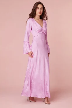 Women LoveShackFancy Kalona Silk Jacquard Maxi Dress