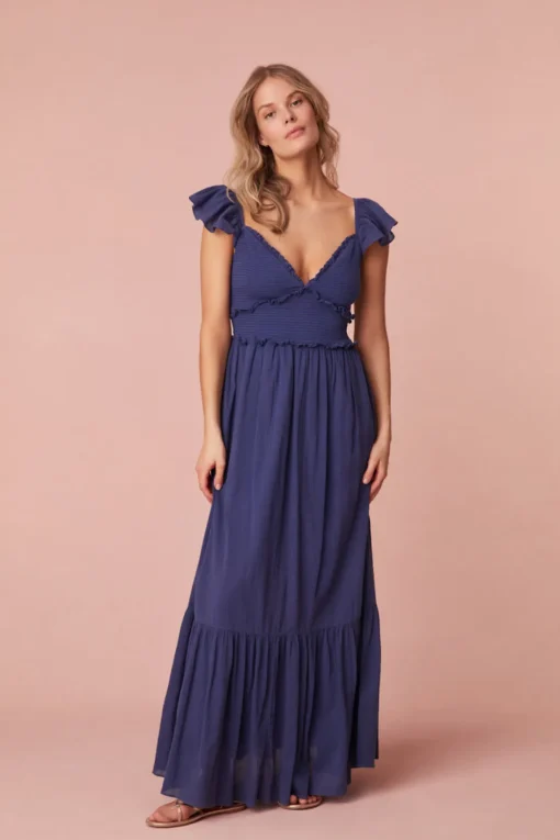 Women LoveShackFancy Katina Cotton Maxi Dress