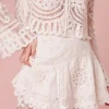 Women LoveShackFancy Lainey Lace Mini Skirt