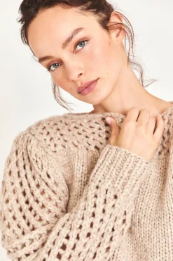 LoveShackFancy Larson Alpaca Crop Pullover