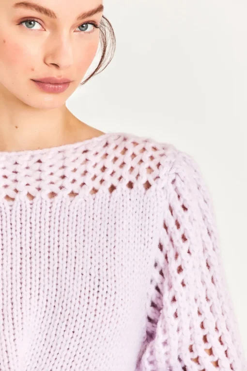 LoveShackFancy Larson Alpaca Crop Pullover