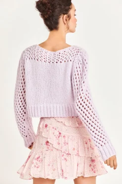 LoveShackFancy Larson Alpaca Crop Pullover