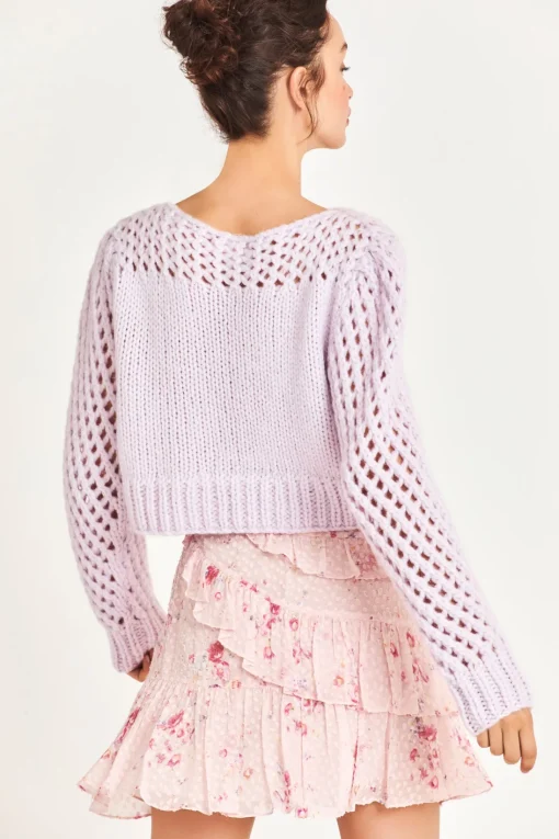 LoveShackFancy Larson Alpaca Crop Pullover