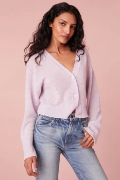 Women LoveShackFancy Lawrence Knit Bow Cardigan