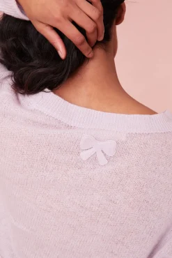 Women LoveShackFancy Lawrence Knit Bow Cardigan