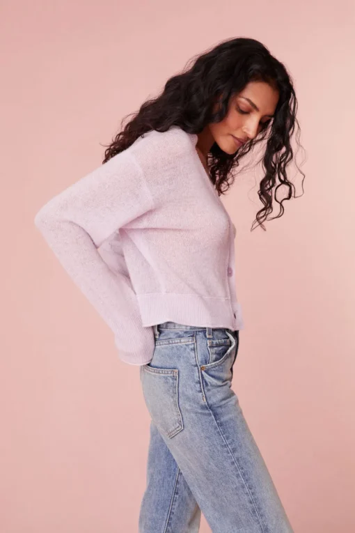 Women LoveShackFancy Lawrence Knit Bow Cardigan