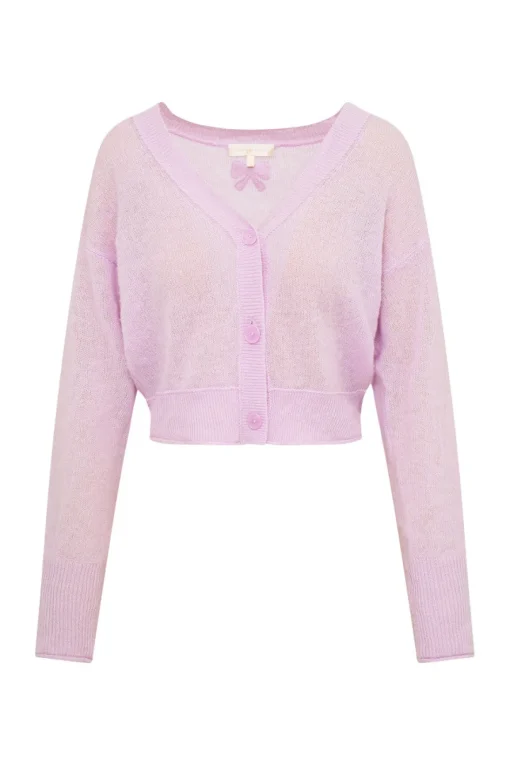 Women LoveShackFancy Lawrence Knit Bow Cardigan