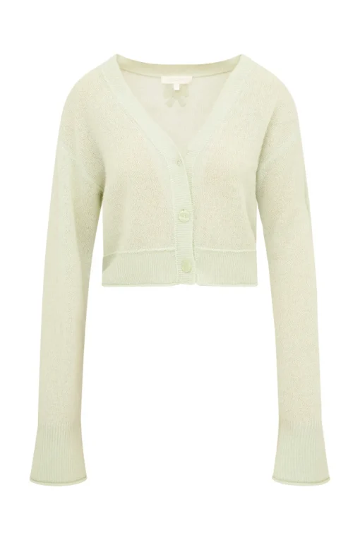 Women LoveShackFancy Lawrence Knit Bow Cardigan