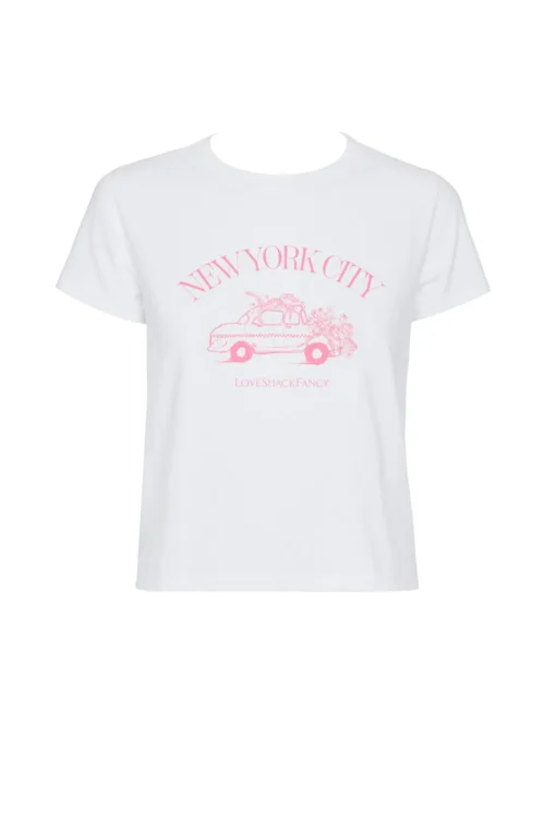 Women LoveShackFancy Lia City Graphic Tee