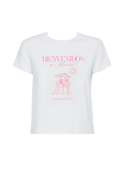 Women LoveShackFancy Lia City Graphic Tee