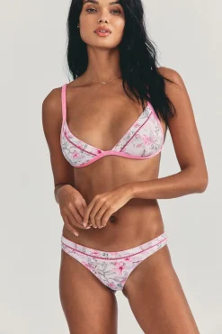 Women LoveShackFancy X Hurley Reversible Cheeky Bikini Bottom