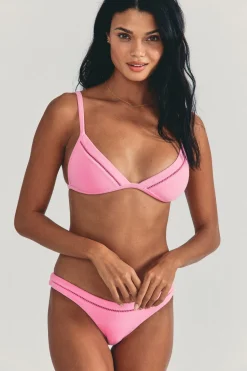 Women LoveShackFancy X Hurley Reversible Cheeky Bikini Bottom