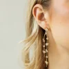 LoveShackFancy Luna Asymmetrical Drop Earrings By Evie Jewelry
