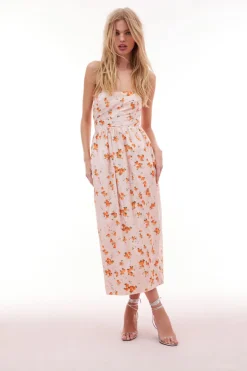 Women LoveShackFancy Luxie Floral Midi Dress
