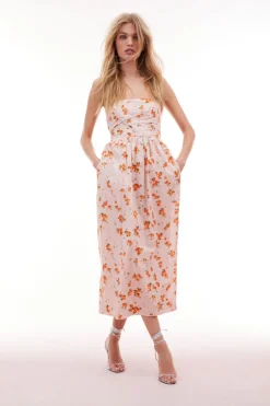 Women LoveShackFancy Luxie Floral Midi Dress
