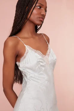 Women LoveShackFancy Manuela Midi Slip Dress