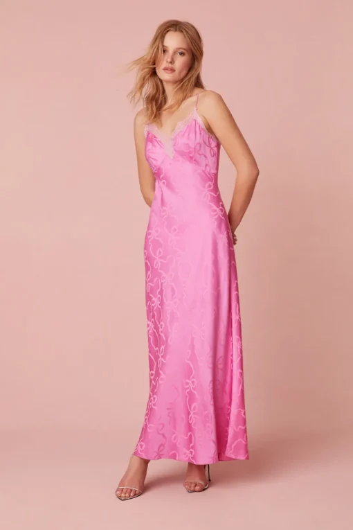 Women LoveShackFancy Manuela Midi Slip Dress