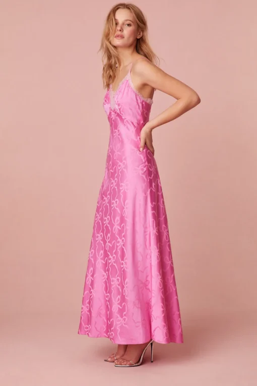 Women LoveShackFancy Manuela Midi Slip Dress