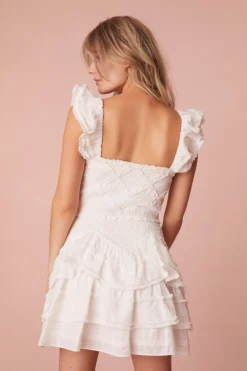 Women LoveShackFancy Marsinia Cotton Smocked Dress